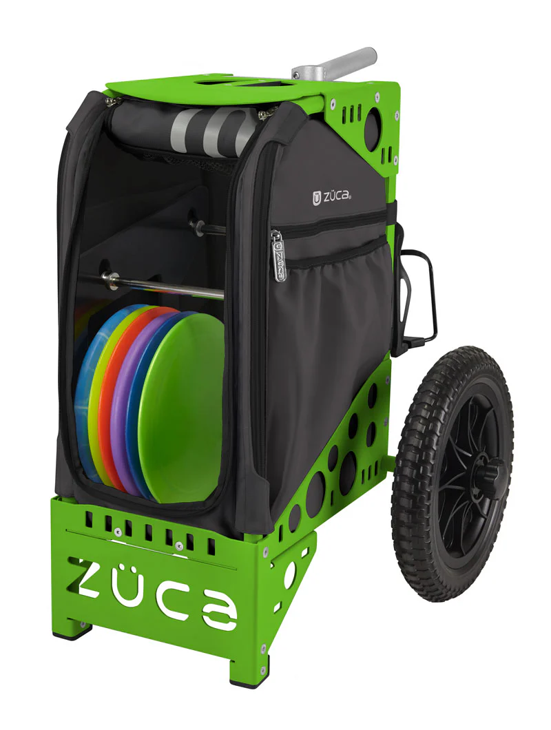 Disc Golf Cart Gunmetal/Green Black Bundle - Image 3